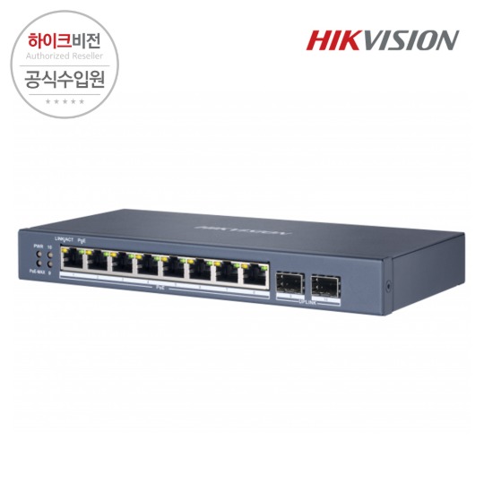 [HIKVISION] 하이크비전 DS-3E1510P-SI 8포트 장거리 스마트 PoE 스위치 허브