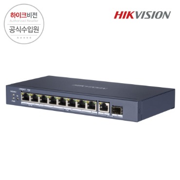 [HIKVISION] 하이크비전 DS-3E0510HP-E 10포트 HI POE 스위치 허브